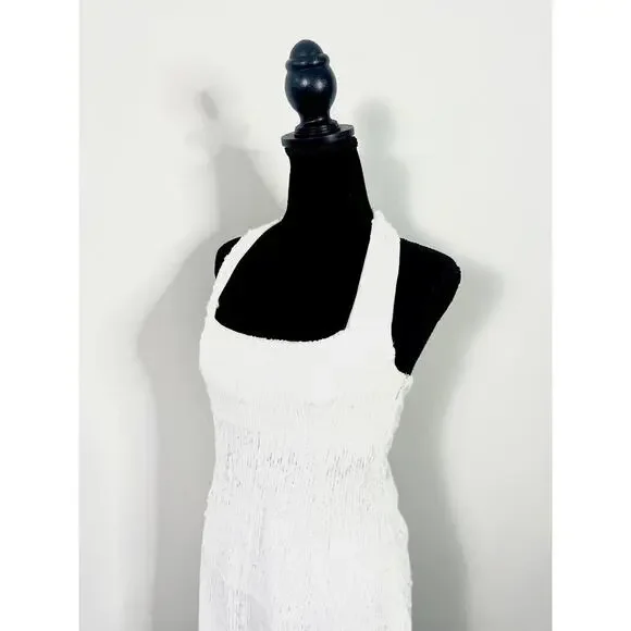 Show Me Your Mumu Samba Mini White Liquid Sequin Dress Medium - Picture 6 of 7